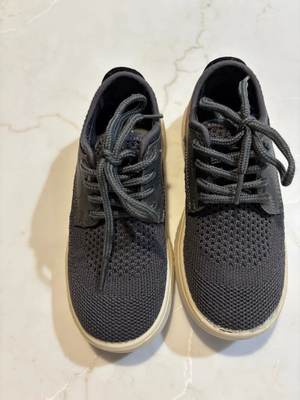 Steve Madden Lace-Up Sneakers Casual Black Tan Toddler Shoes Size 10